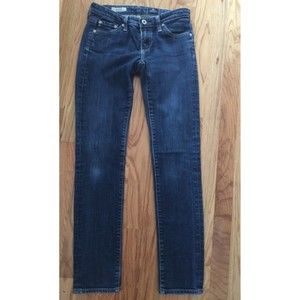 AG Adriano Goldschmied The Stilt Skinny Straight Leg Jean, Dark Wash - Size 25